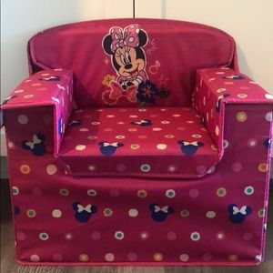 Minnie Mouse foldable chair and toy storage